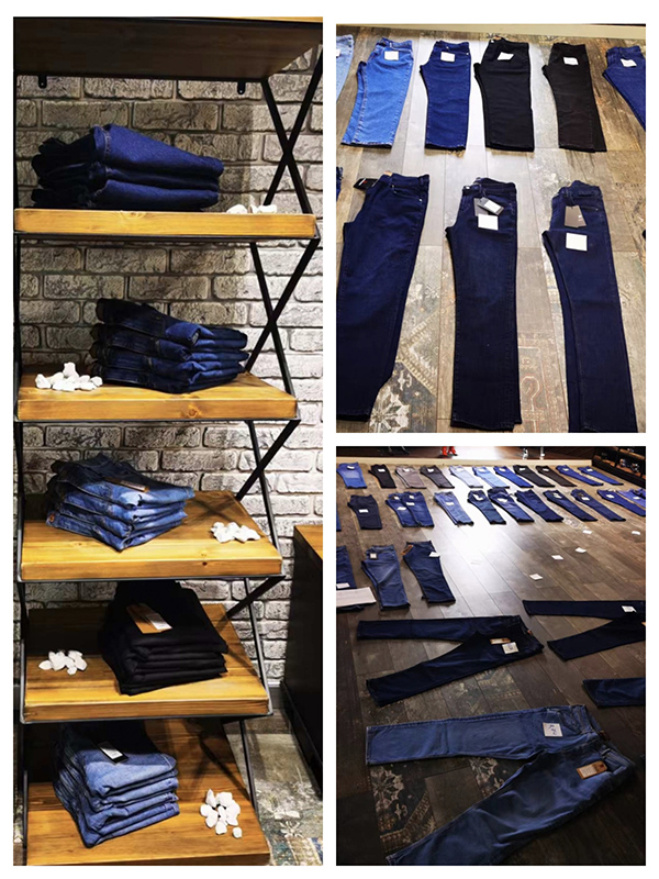 Jeans with liquid sulphur Black n2g